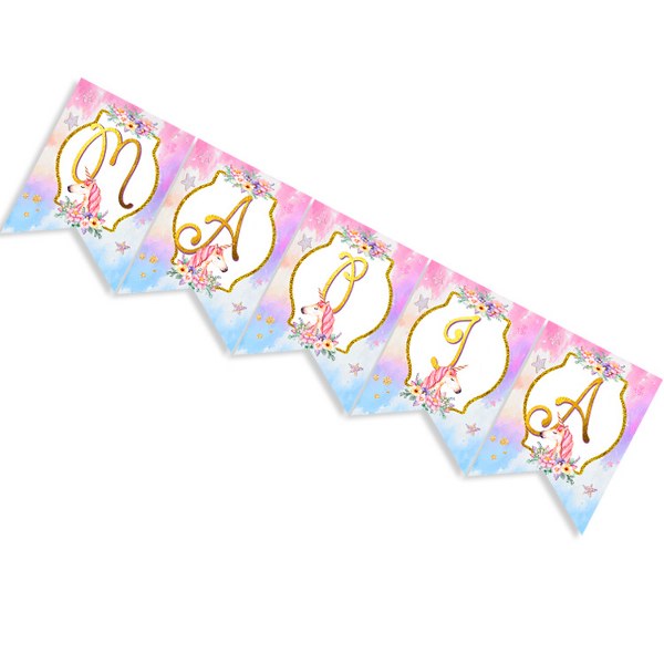 Σημαιάκια Μονόκερος με όνομα