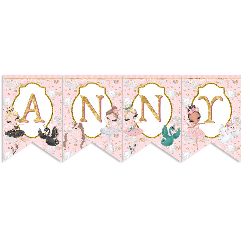 Σημαιάκια Μπαλαρίνα με όνομα