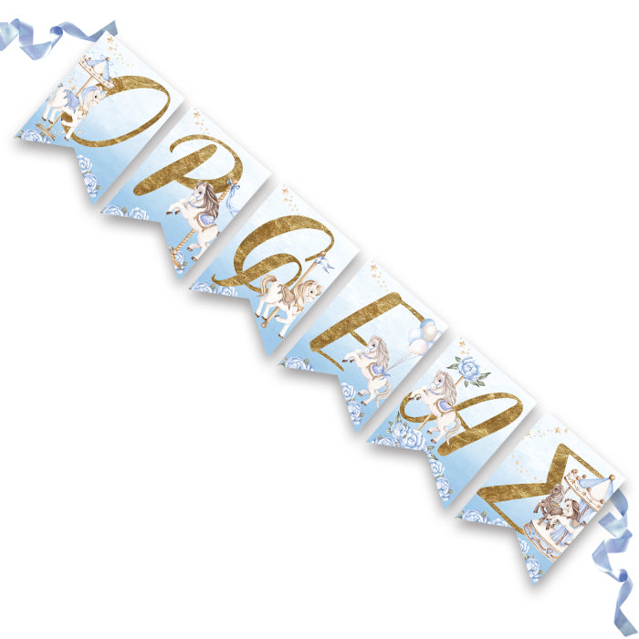 Σημαιάκια με όνομα - Καρουζέλ αγόρι