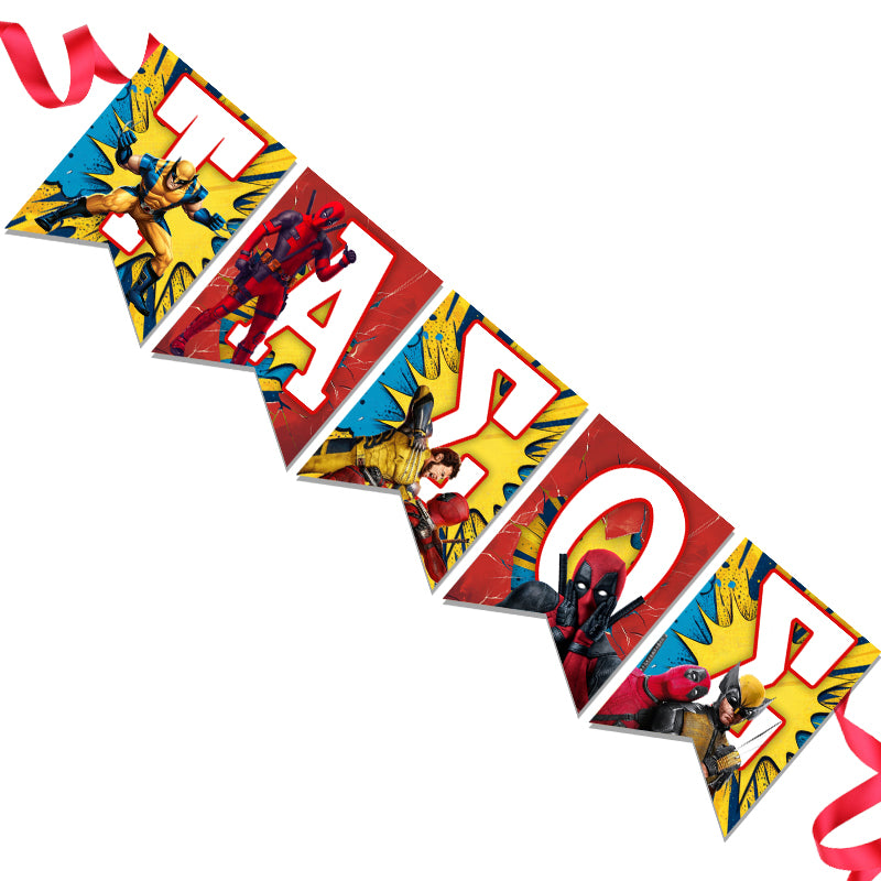 Σημαιάκια με όνομα Deadpool & Wolverine