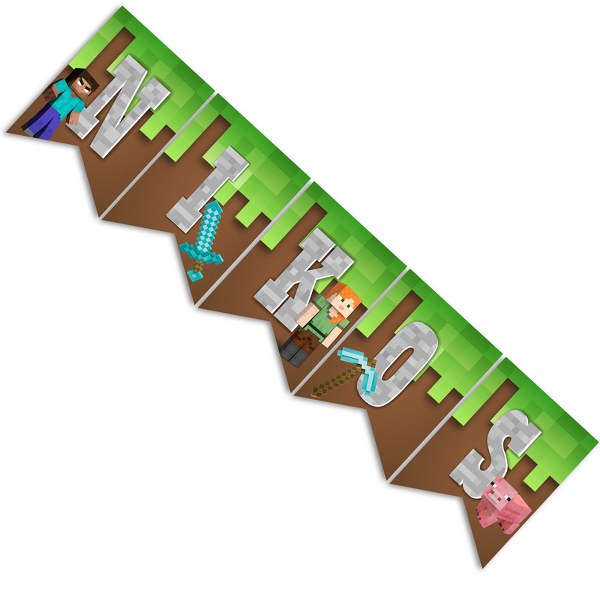 Σημαιάκια με όνομα Minecraft