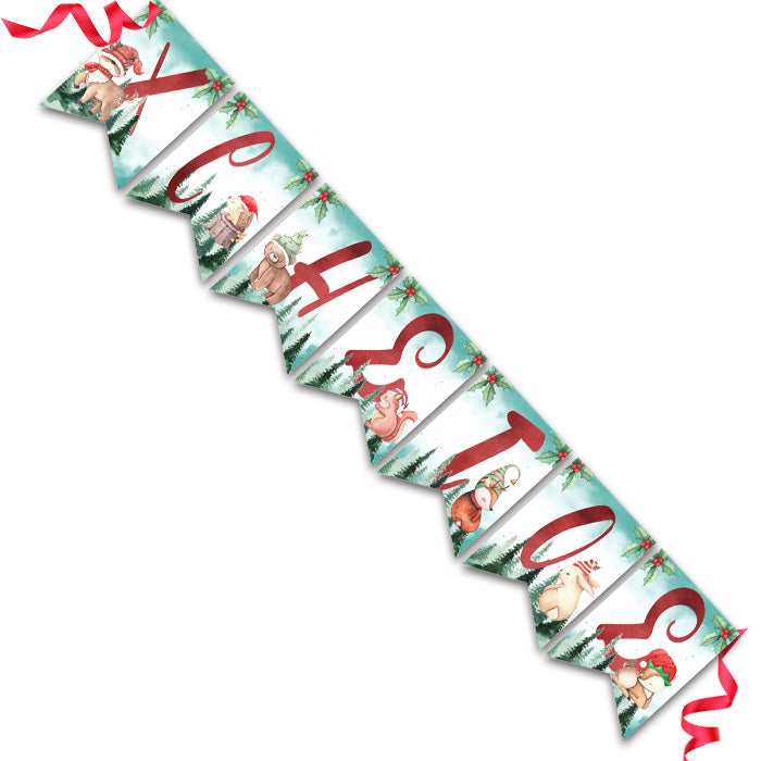 Σημαιάκια με όνομα Χριστουγεννιάτικα Woodland