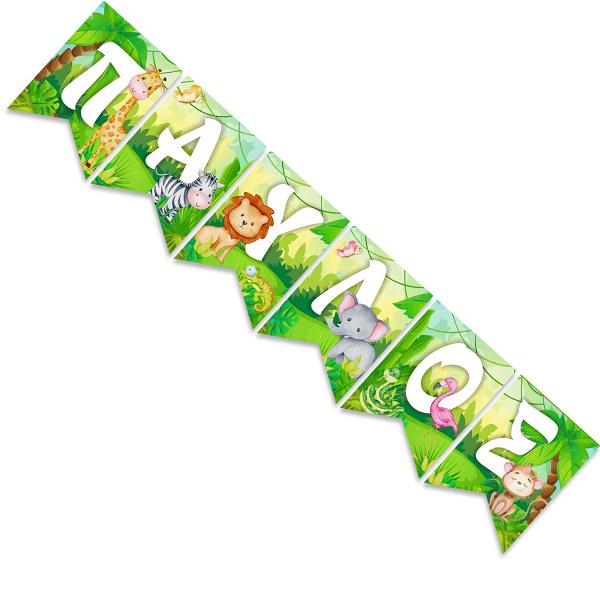 Σημαιάκια με όνομα Ζώα της Ζούγκλας