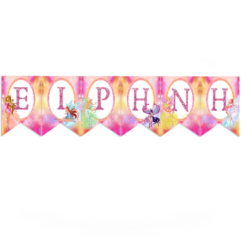 Σημαιάκια Winx με όνομα