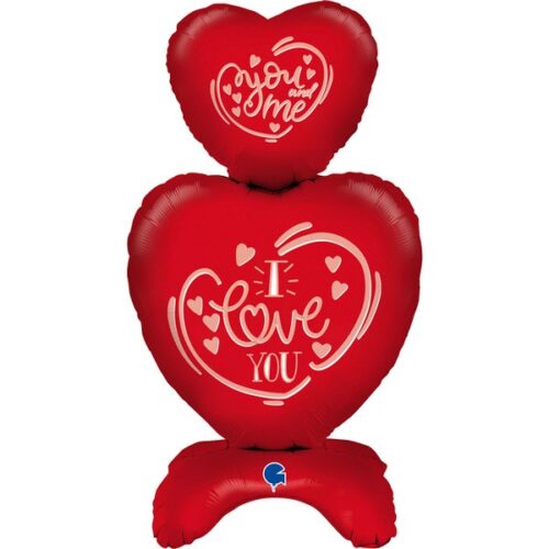 Standing Μπαλόνι Καρδιές I love you