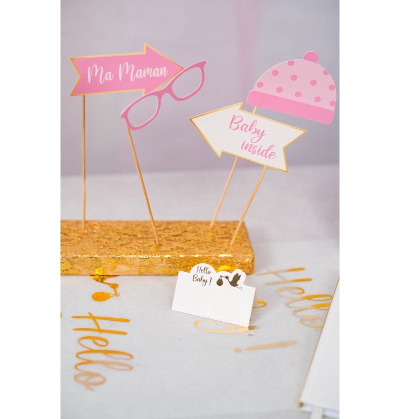 Στικάκια PhotoBooth Baby Shower Girl (11 τεμ)
