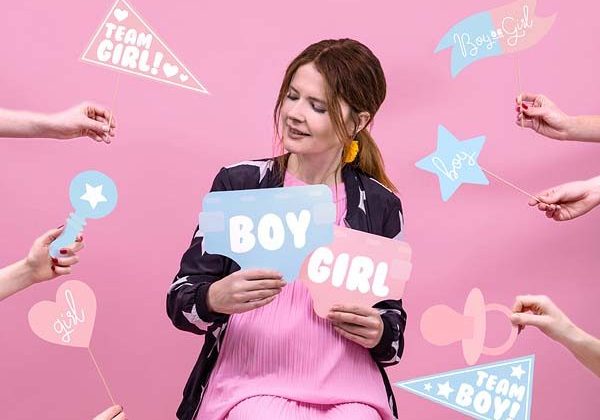 Στικάκια PhotoBooth Gender Reveal party (11 τεμ)