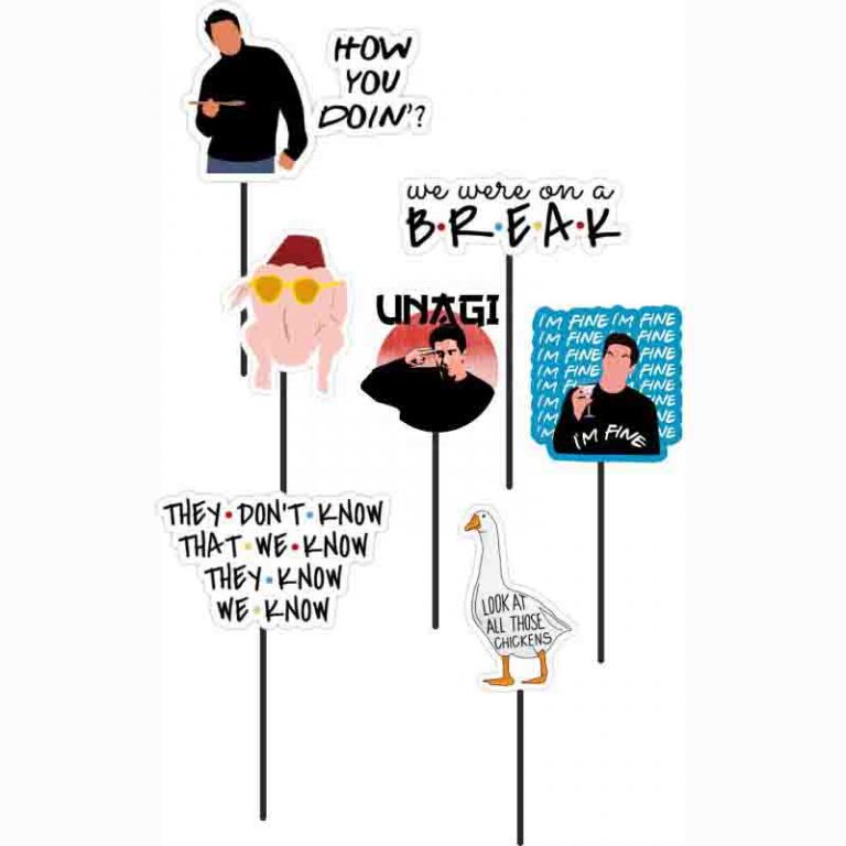 Στικάκια PhotoBooth τα Φιλαράκια (7 τεμ)