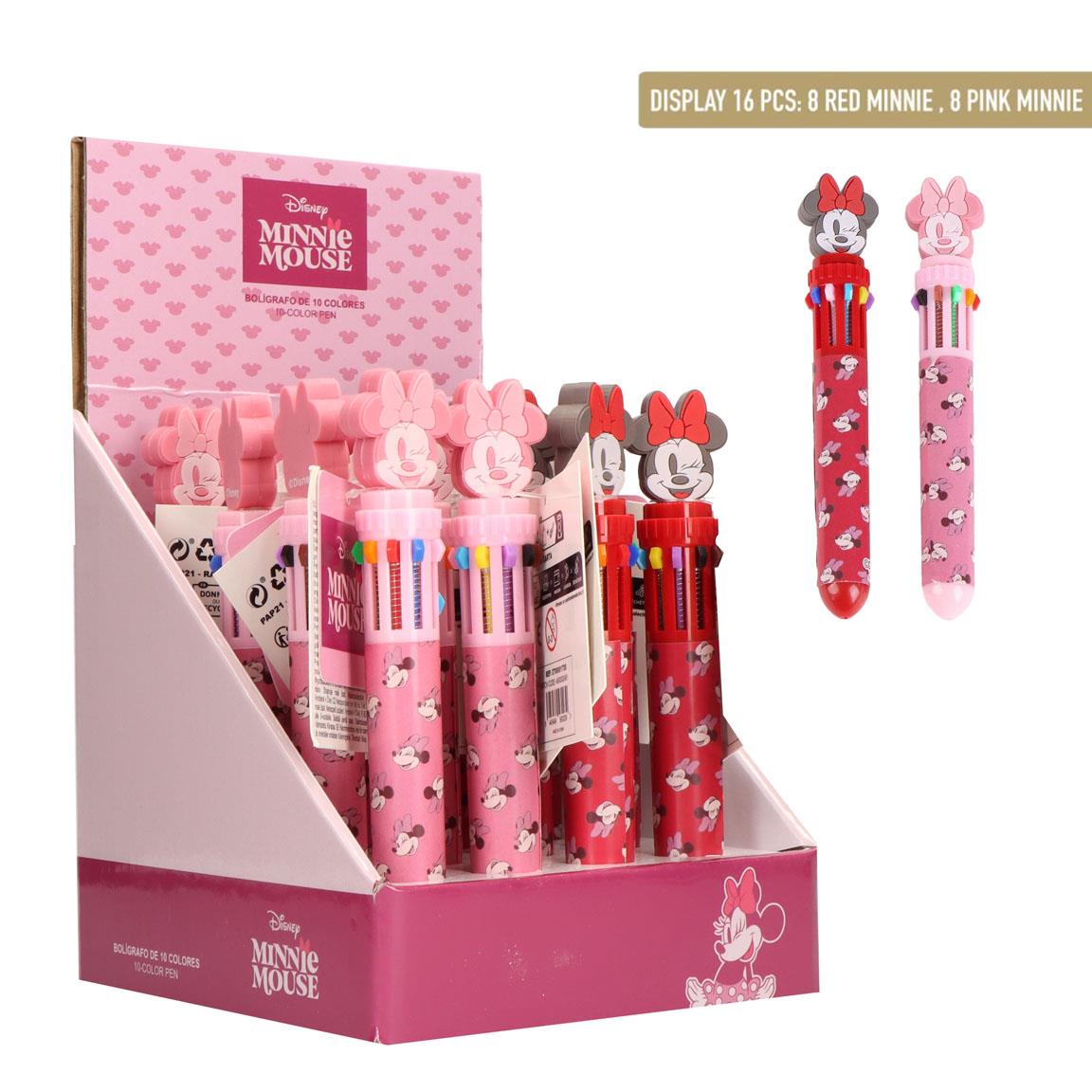 Στυλό Minnie Mouse με πολλά χρώματα