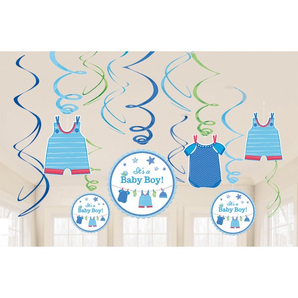 Swirl Διακοσμητικά Οροφής Baby Boy (12 τεμ)