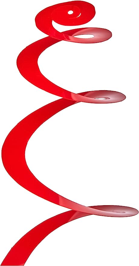 Swirl Διακοσμητικά Οροφής foil κόκκινα (12τεμ)