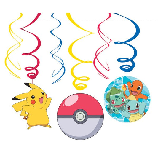 Swirl Διακοσμητικά Οροφής Pokemon (6 τεμ)