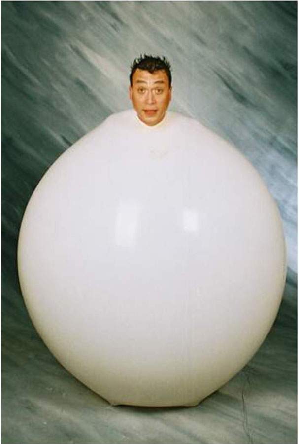 Τεράστιο Λευκό μπαλόνι που χωράει άνθρωπο