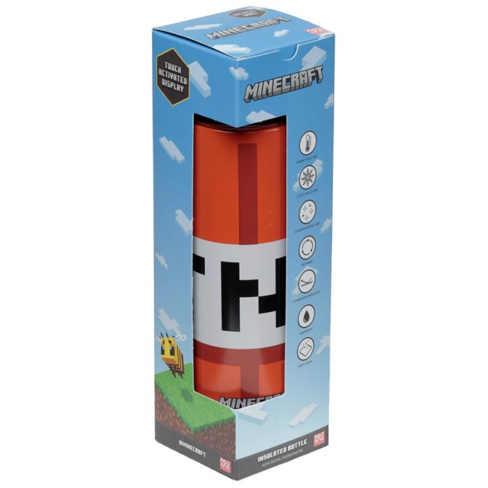 Θερμός Minecraft TNT με ψηφιακό θερμόμετρο 450ml