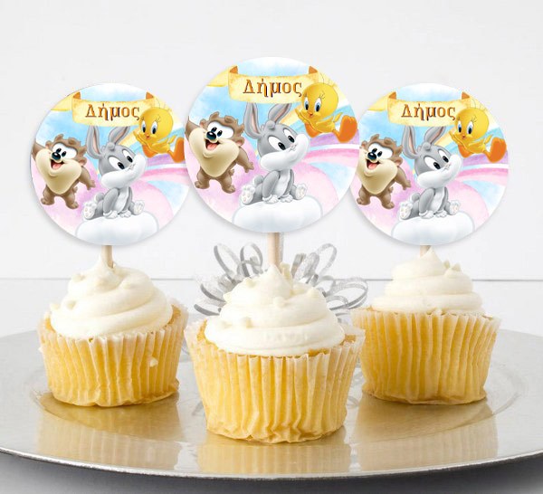 Topper Cupcake Baby Looney Tunes (6 τεμ)