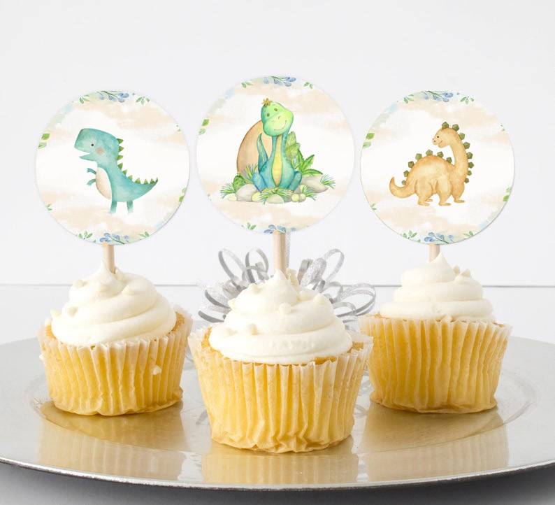 Topper Cupcake Δεινοσαυράκι (6 τεμ)