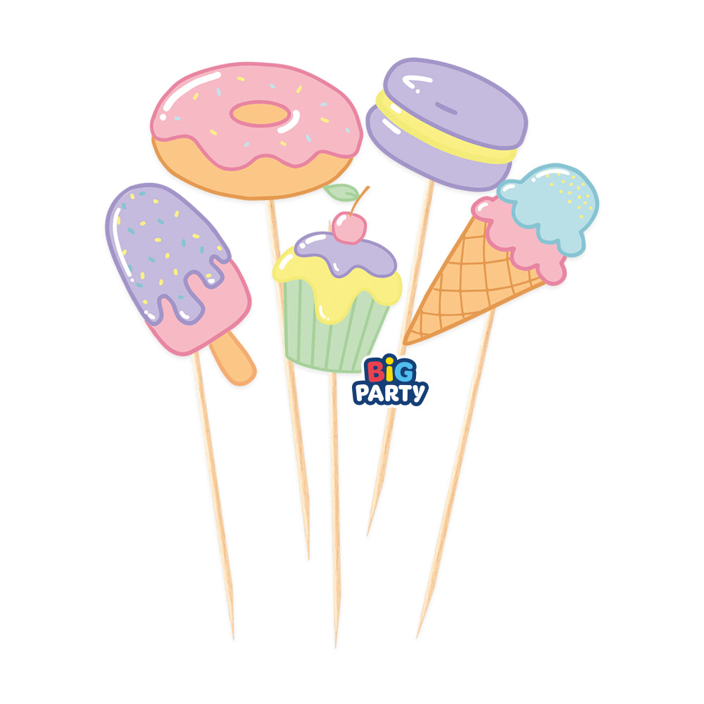 Topper Cupcake - Παγωτά και Γλυκά (5 τεμ)