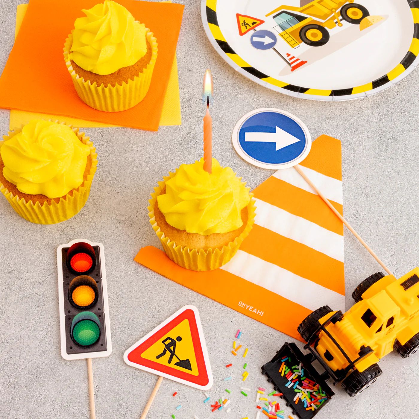 Topper Τούρτας - Εργοτάξιο (7 τεμ)