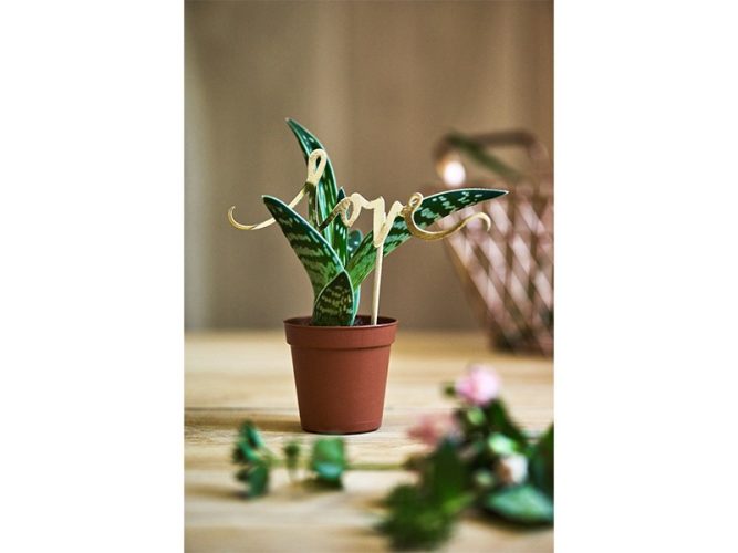 Topper τούρτας Love χρυσό