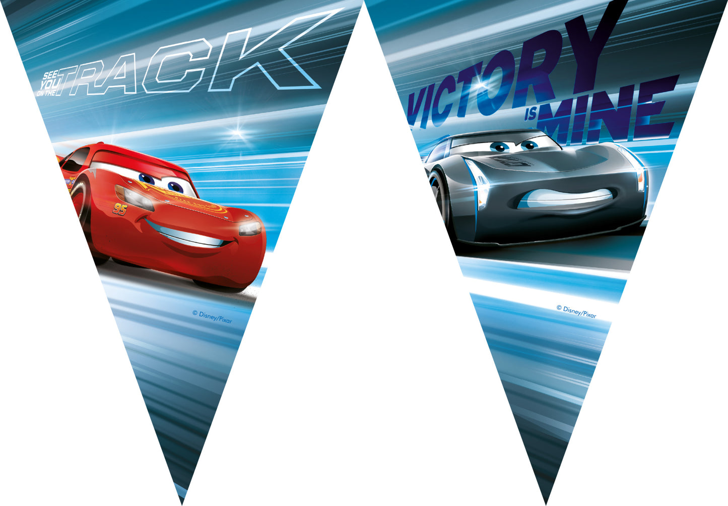 Τριγωνικά Σημαιάκια - Cars Victory Is Mine (9 τεμ)