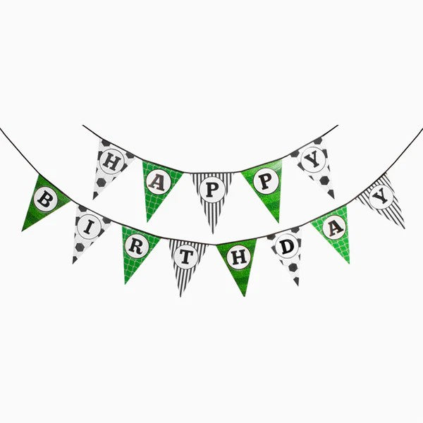 Τριγωνικά Σημαιάκια Happy Birthday - Ποδόσφαιρο (5m)
