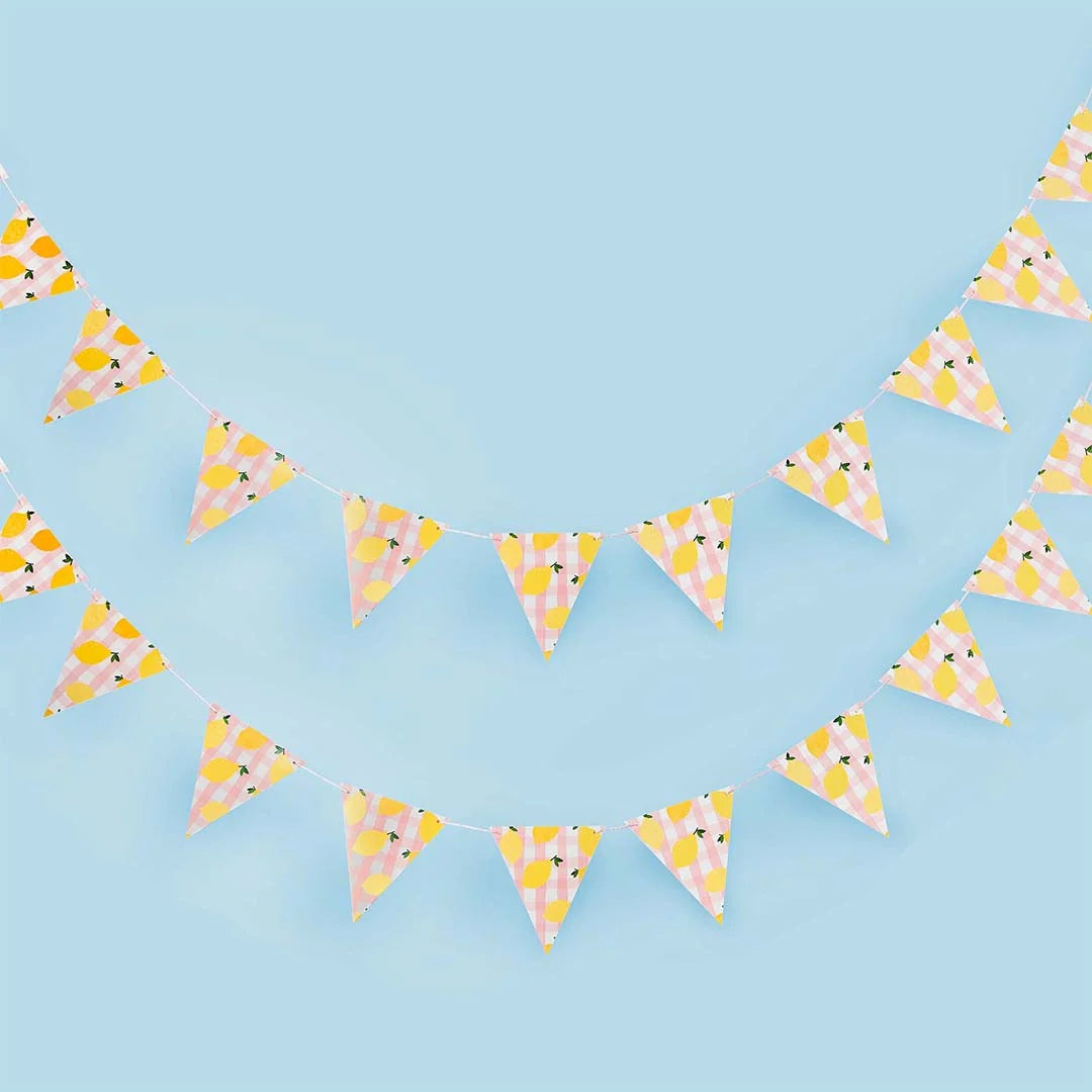 Τριγωνικά Σημαιάκια Λεμόνι 500cm