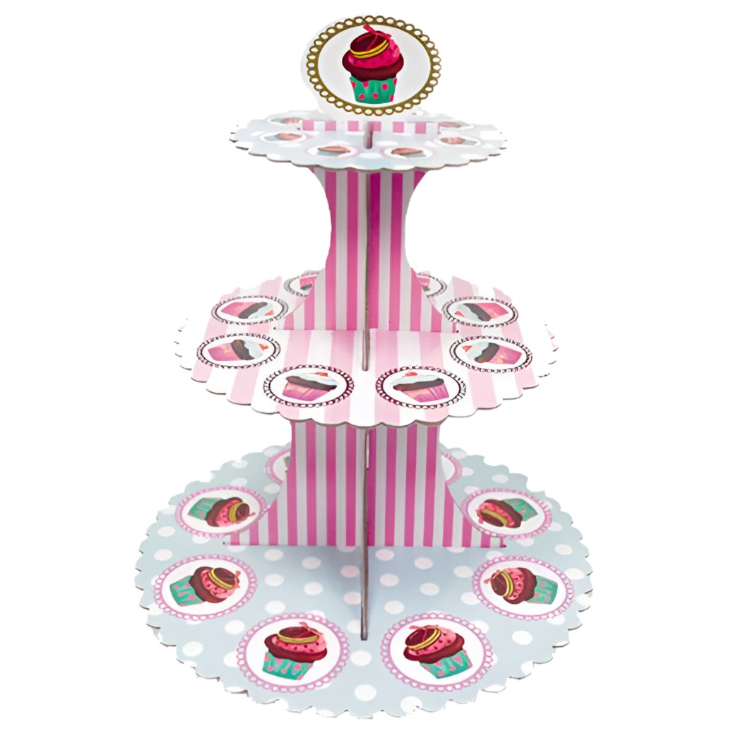 Τριώροφη βάση για γλυκά Cupcakes