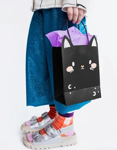 Τσάντα δώρου μαύρη Γατούλα