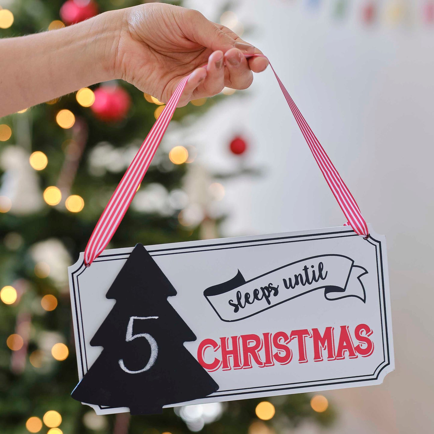 Μαυροπίνακας Countdown Festive Sleeps Until Christmas