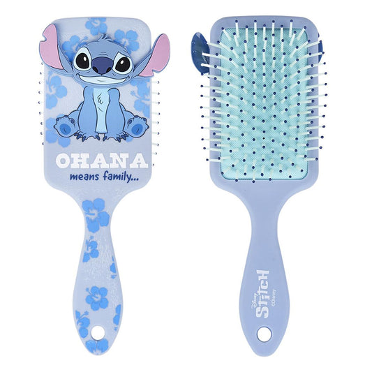 Βούρτσα μαλλιών Stitch γαλάζια 3D