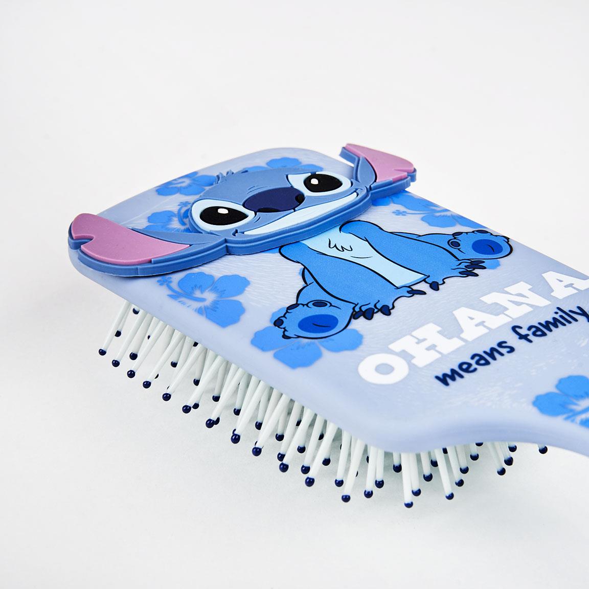 Βούρτσα μαλλιών Stitch γαλάζια 3D