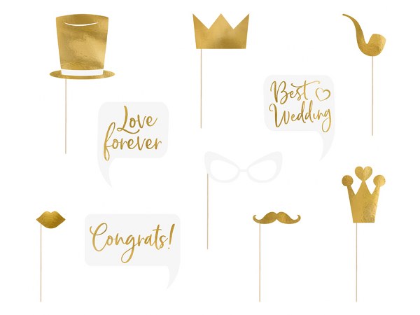 Wedding Photobooth Props (10 τεμ)