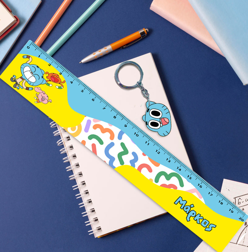 Χάρακας Gumball με μπρελόκ