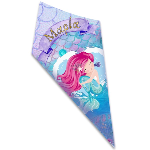 Χωνάκια ζαχαρωτών Γοργόνα