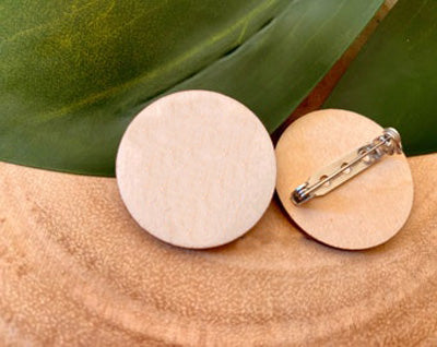 Ξύλινες Κονκάρδες Λάμα & Κάκτος (6 τεμ)