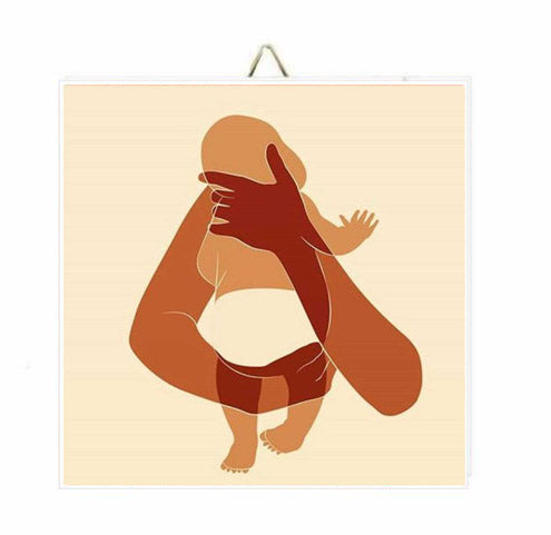 Ξύλινο Καδράκι "Mother's Hug"