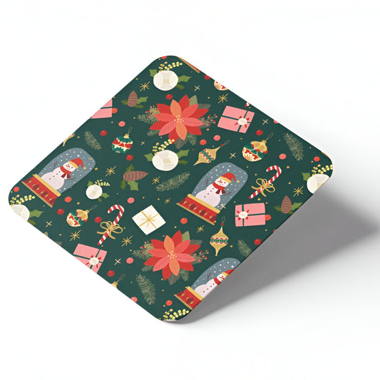 Σουβέρ από φελλό - Χριστουγεννιάτικο περιτύλιγμα