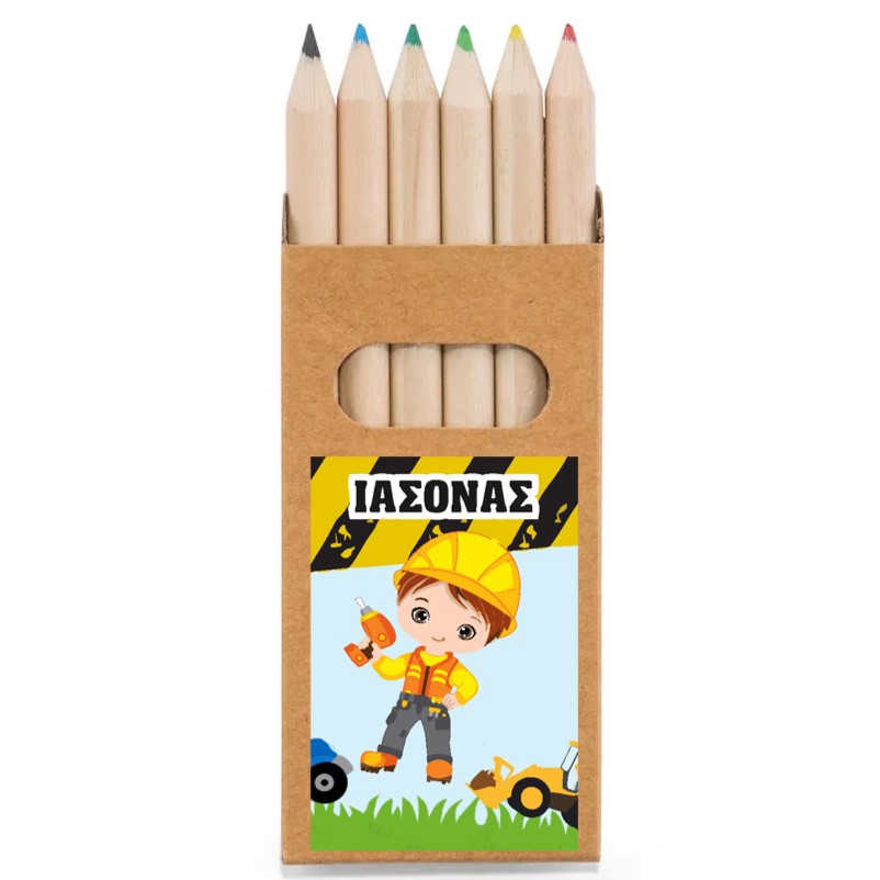 Ξυλομπογιές Εργοτάξιο σε κουτάκι κραφτ