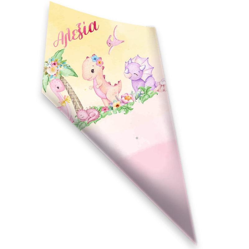 Χωνάκια ζαχαρωτών Δεινοσαυράκι κορίτσι