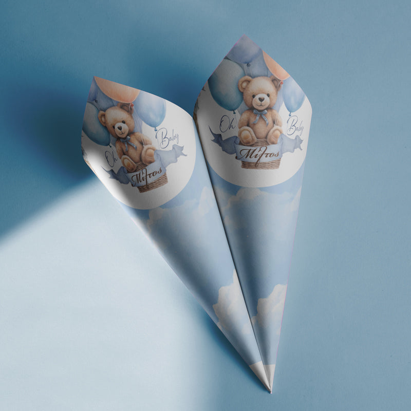 Χωνάκια ζαχαρωτών Αρκουδάκι Boho