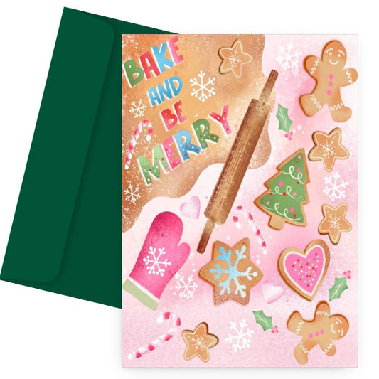 Χριστουγεννιάτικη Κάρτα - Bake and be Merry