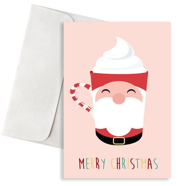 Χριστουγεννιάτικη Κάρτα - Κούπα Άγιος Βασίλης