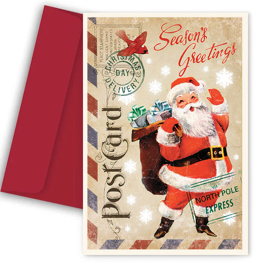 Χριστουγεννιάτικη Κάρτα - Postcard Βόρειος Πόλος