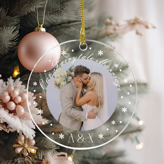 Χριστουγεννιάτικο Στολίδι Plexi - Our Fairytale Marriage