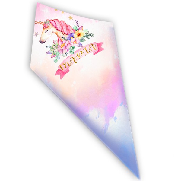 Χωνάκια ζαχαρωτών Μονόκερος