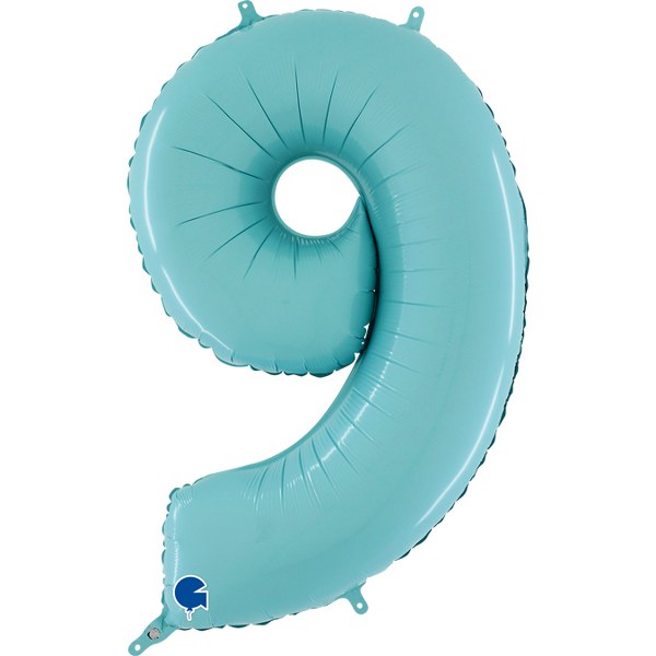 Μπαλόνια Αριθμοί παστέλ Γαλάζιο 66 cm – 26″