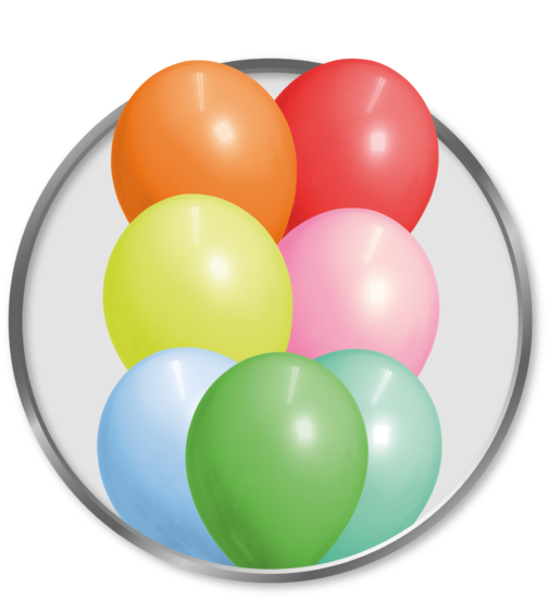 Μπαλόνια Λάτεξ 12 Ασορτί Standard / 100 τεμ