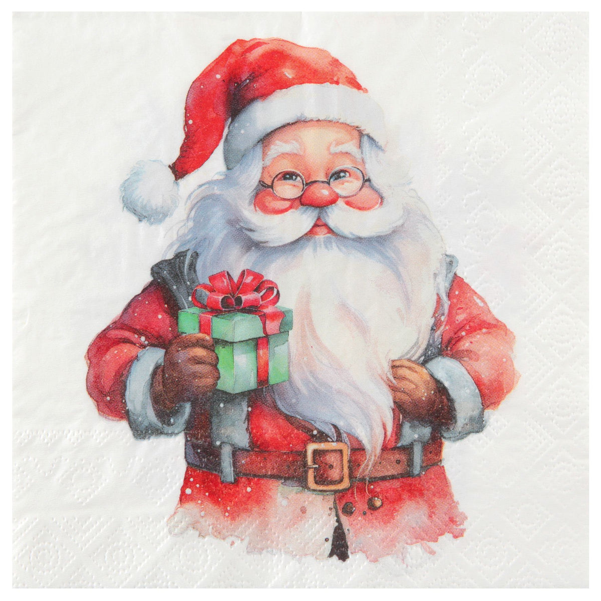 Santa Claus Napkin Multicoloured 33 x 33 cm / Polybag of 20 pieces