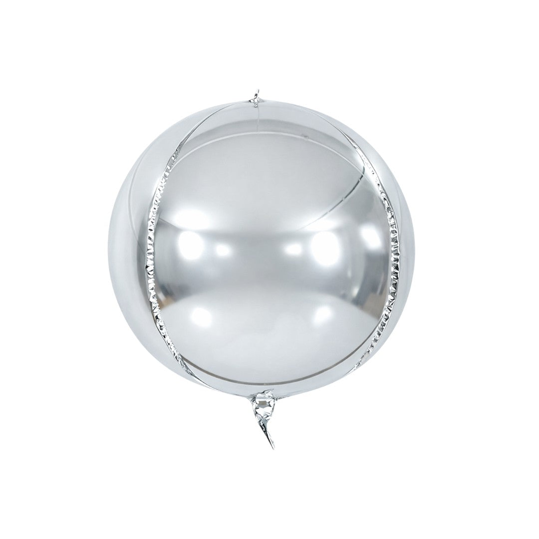 10" Ασημί Μπαλόνι Στρογγυλό Orbz
