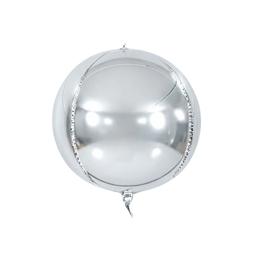 10" Ασημί Μπαλόνι Στρογγυλό Orbz